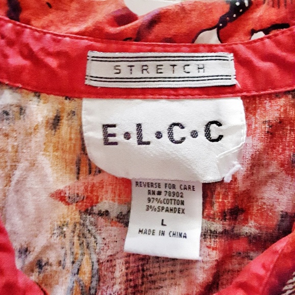 ELCC Tropical Button Down Shirt - Picture 2 of 3